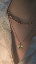 Load image into Gallery viewer, Retro Love โข Gold Titanium Steel CZ Necklace (waterproof) *Waterproof material