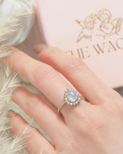 Load image into Gallery viewer, Moon Tears - 925 Sterling Silver Moon Stone Ring