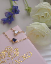 Load image into Gallery viewer, Lina - 14KGP CZ Heart Bracelet