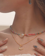 Load image into Gallery viewer, Dreamy Rise - Gold Titanium Steel Opal Necklace