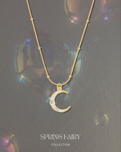 Load image into Gallery viewer, Dreamy Rise - Gold Titanium Steel Opal Necklace