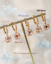 Load image into Gallery viewer, LAÏS - 14KGP Crystal Baby Hoops