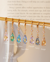 Load image into Gallery viewer, Drip - Crystal Baby Hoop Earrings