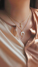 Load image into Gallery viewer, La Favore SET - 18K Crescent Moon Layered Necklace Set (waterproof)