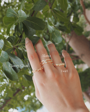 Load image into Gallery viewer, Glassy & Classy 18KGP Rings