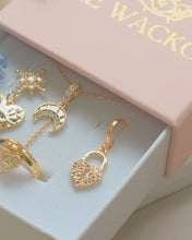 Load image into Gallery viewer, Love Keeper - 18K Heart Padlock Hoop Earrings