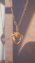 將圖片載入圖庫檢視器 Fallen Angel • Gold Titanium Steel Rainbow Cupid Necklace (waterproof) *防水物料