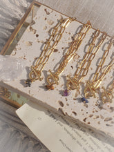 將圖片載入圖庫檢視器 Crystal & Stone - Gold Vermeil Toggle Bracelets (waterproof)防水物料