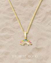 Load image into Gallery viewer, Arch - TITANIUM STEEL RAINBOW CZ NECKLACE (waterproof)
