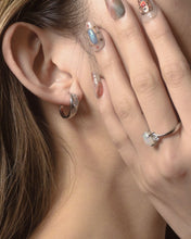 Load image into Gallery viewer, Hope - Silver Hoop Earrings