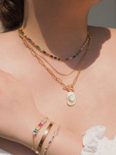 ๅฐๅ็่ผๅ
ฅๅๅบซๆชข่ฆๅจ Mosaic - RAINBOW CZ NECKLACE (waterproof)้ฒๆฐด็ฉๆ