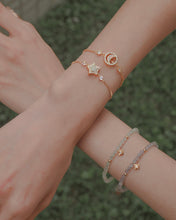 Load image into Gallery viewer, Luna Glow - Gold Vermeil Opal Moon Bracelet