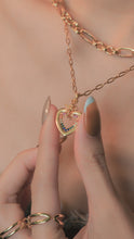 將圖片載入圖庫檢視器 Fallen Angel • Gold Titanium Steel Rainbow Cupid Necklace (waterproof) *防水物料