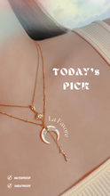 Load image into Gallery viewer, La Favore SET - 18K Crescent Moon Layered Necklace Set (waterproof)