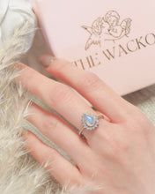 Load image into Gallery viewer, Moon Tears - 925 Sterling Silver Moon Stone Ring