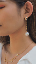 Load image into Gallery viewer, Divinity Celestial Chain Drop Earrings