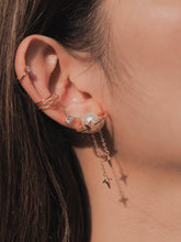 Load image into Gallery viewer, Serenity Pearl Star Drop Earrings