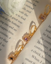 Load image into Gallery viewer, LAรS - 14KGP Crystal Baby Hoops