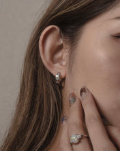 Load image into Gallery viewer, Hope - Silver Hoop Earrings