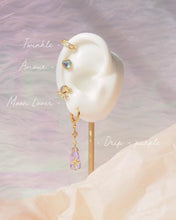Load image into Gallery viewer, Drip - Crystal Baby Hoop Earrings
