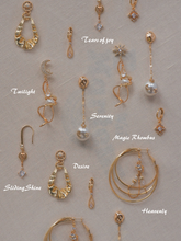 Load image into Gallery viewer, Divinity Celestial Chain Drop Earrings