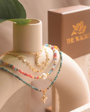 Load image into Gallery viewer, Dreamy Rise - Gold Titanium Steel Opal Necklace