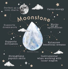 Load image into Gallery viewer, Moon Tears - 925 Sterling Silver Moon Stone Ring