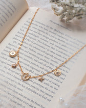 Load image into Gallery viewer, Wanderlust Moon & Star CZ Choker (Waterproof Material)