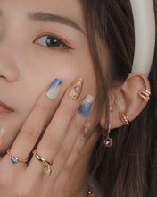 Load image into Gallery viewer, LAรS - 14KGP Crystal Baby Hoops