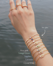 將圖片載入圖庫檢視器 Kira - Gold Titanium Steel Tiny Gemstone Bracelets