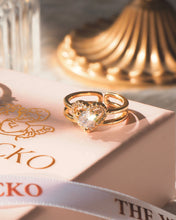 ๅฐๅ็่ผๅ
ฅๅๅบซๆชข่ฆๅจ Ardor โข 18KGP CZ Heart Shaped Ring