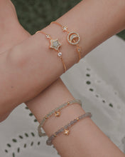 Load image into Gallery viewer, Luna Glow - Gold Vermeil Opal Moon Bracelet