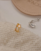 ๅฐๅ็่ผๅ
ฅๅๅบซๆชข่ฆๅจ After Raining - Gold Titanium Steel & 925 Silver Opal Studs