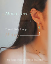 Load image into Gallery viewer, Mimzy - Crystal Baby Hoop Earrings