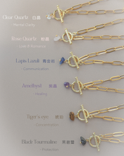 將圖片載入圖庫檢視器 Crystal & Stone - Gold Vermeil Toggle Bracelets (waterproof)防水物料