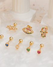 ๅฐๅ็่ผๅ
ฅๅๅบซๆชข่ฆๅจ Eye of Fatima - TITANIUM STEEL GOLD STUD EARRINGS ้ฒๆฐด็ฉๆ