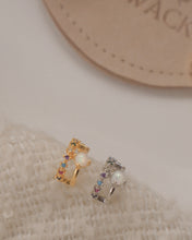 ๅฐๅ็่ผๅ
ฅๅๅบซๆชข่ฆๅจ After Raining - Gold Titanium Steel & 925 Silver Opal Studs