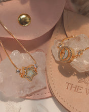 Load image into Gallery viewer, Luna Glow - Gold Vermeil Opal Moon Bracelet