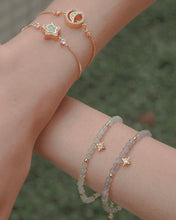 Load image into Gallery viewer, Luna Glow - Gold Vermeil Opal Moon Bracelet
