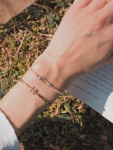 Load image into Gallery viewer, You Are Loved Initial Figaro Chain Bracelets (Waterproof)