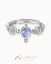 將圖片載入圖庫檢視器 【高品質鑒定】MOONLUX - Moonstone Ring ✦ 925 Silver ™
