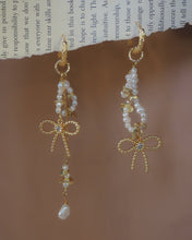 Load image into Gallery viewer, BALLET - Pearl Ribbon Earrings ✦ Limited Edition
