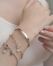 將圖片載入圖庫檢視器 Crystal &amp; Stone - Silver Toggle Bracelets (waterproof)防水物料
