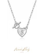 【Alphabet Customization - Necklace】 MY LETTER TAG - Silver Necklace