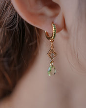 Load image into Gallery viewer, GLOWSTONE • GREEN - Glazed Earrings ✦ 925 Silver ™
