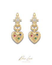 將圖片載入圖庫檢視器 【可拆出作項鏈吊墜】 GOODBYE KISS - Gold Earrings
