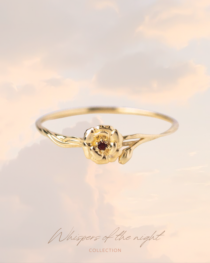 January • Carnation - Birth Flower Ring