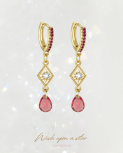 Load image into Gallery viewer, GLOWSTONE • ROSE - Glazed Earrings ✦ 925 Silver ™
