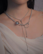 COMBO SET - Grace + Twisted Silver Necklace