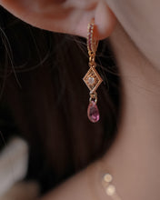 Load image into Gallery viewer, GLOWSTONE • ROSE - Glazed Earrings ✦ 925 Silver ™
